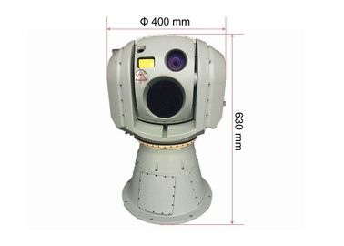 Σταθεροποιημένο γυροσκόπιο σύστημα καμερών EO IR με τη θερμική κάμερα 5Km LWIR αποστασιόμετρο λέιζερ